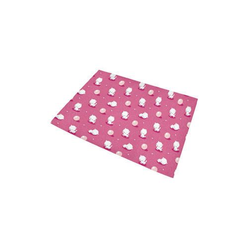 Kid's Pink Pretty Kitty Area Rug 2'7"x 1'8‘’