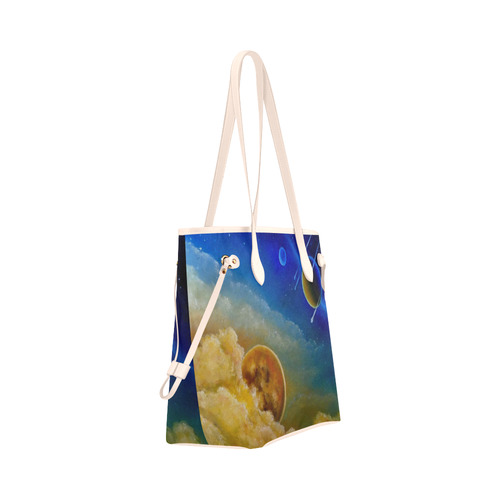 Cosmic Illumination Clover Canvas Tote Bag (Model 1661)