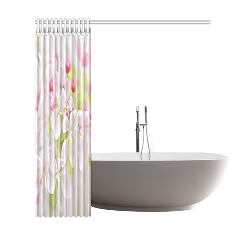 Sakura Cherry Blossom Floral Shower Curtain 69"x72"