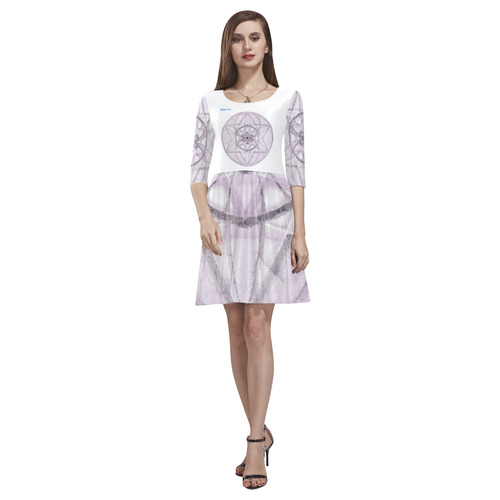 Protection- transcendental love by Sitre haim Tethys Half-Sleeve Skater Dress(Model D20)