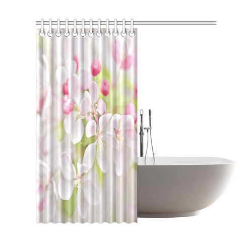 Sakura Cherry Blossom Floral Shower Curtain 69"x72"