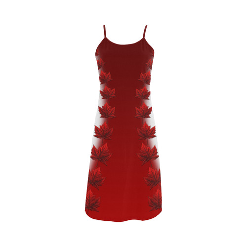 Canada Dresses Canada Maple Leaf Dresses Alcestis Slip Dress (Model D05)