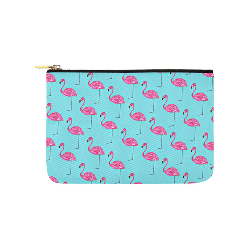 Blue Flamingo Carry-All Pouch 9.5''x6''