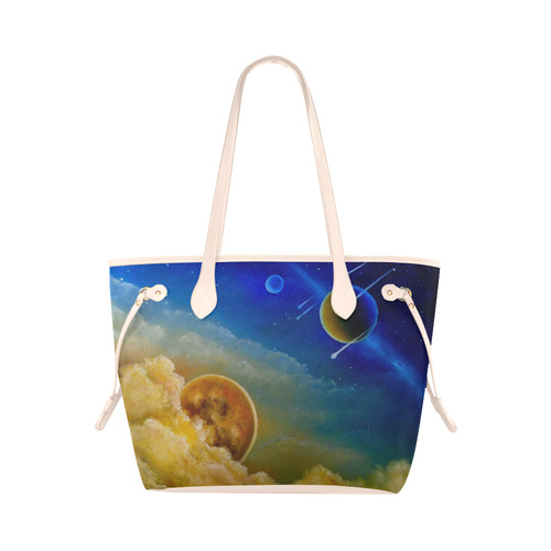 Cosmic Illumination Clover Canvas Tote Bag (Model 1661)