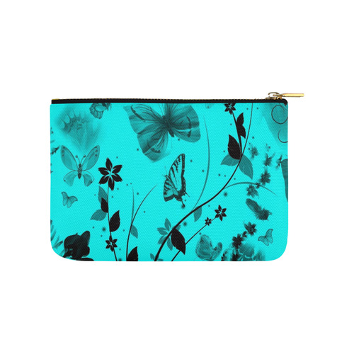 Blue Butterfly Carry-All Pouch 9.5''x6''