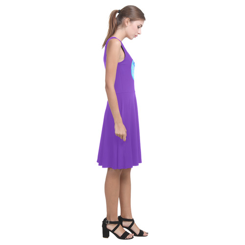 protection through an indigo wave Atalanta Casual Sundress(Model D04)