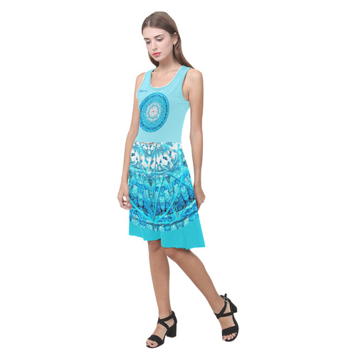 Protection from Jerusalem in blue Atalanta Casual Sundress(Model D04)