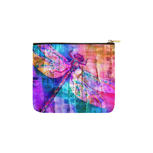 Dragonfly Rainbow Carry-All Pouch 6''x5''