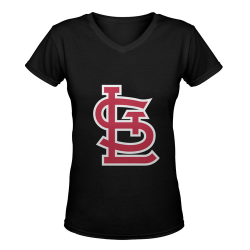 STL Womens V-neck tee Women's Deep V-neck T-shirt (Model T19)