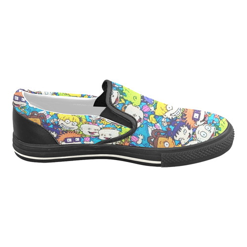 Rugrats pattern Slip-on Canvas Shoes for Kid (Model 019)
