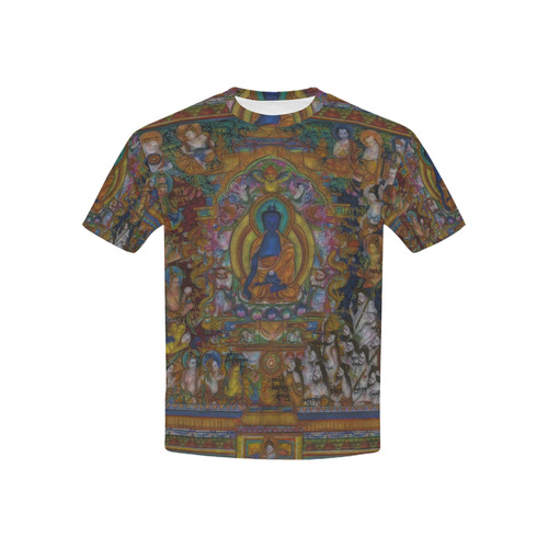Awesome Thanka With The Holy Medicine Buddha Kids' All Over Print T-shirt (USA Size) (Model T40)