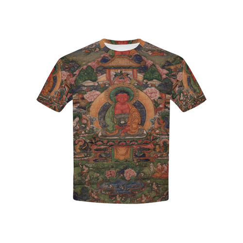 Buddha Amitabha in His Pure Land of Suvakti Kids' All Over Print T-shirt (USA Size) (Model T40)