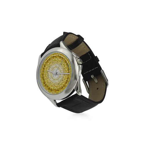protection from Jerusalem of gold Women's Classic Leather Strap Watch(Model 203)
