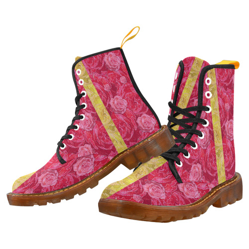 Rose and roses and another rose Martin Boots For Women Model 1203H