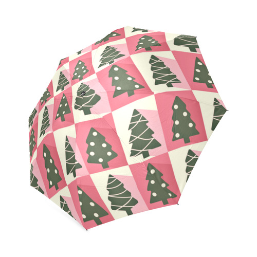 Christmas in Pink Foldable Umbrella (Model U01)