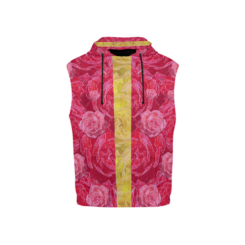 Rose and roses and another rose All Over Print Sleeveless Hoodie for Kid (Model H15)