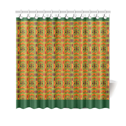 Colorful Kente Pattern Shower Curtain 69"x70" ID D1743699