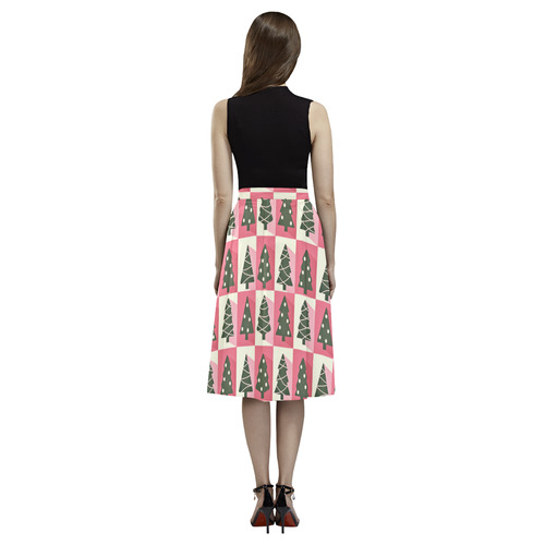 Christmas in pink Aoede Crepe Skirt (Model D16)