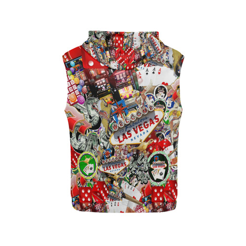 Las Vegas Icons - Gamblers Delight All Over Print Sleeveless Hoodie for Men (Model H15)