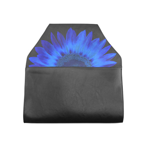 blue sunflower Clutch Bag (Model 1630)