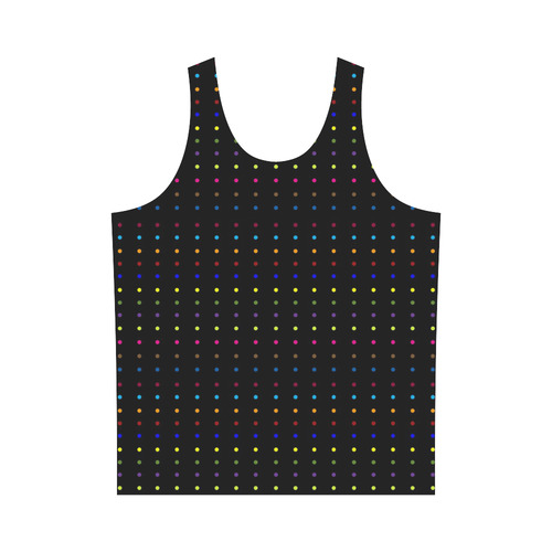 Dots & Colors Modern, Colorful pattern design All Over Print Tank Top for Men (Model T43)