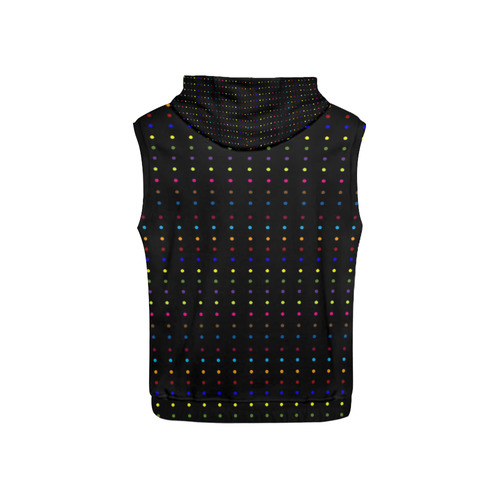Dots & Colors Modern, Colorful pattern design All Over Print Sleeveless Hoodie for Kid (Model H15)