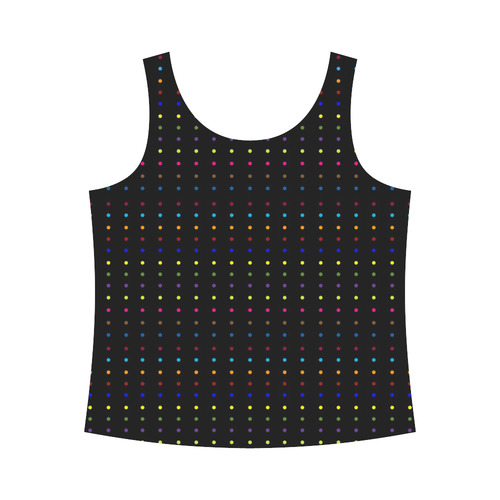 Dots & Colors Modern, Colorful pattern design All Over Print Tank Top for Women (Model T43)