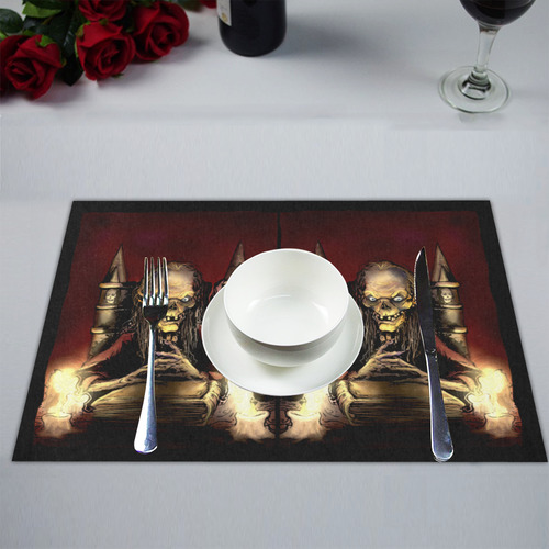 The Keeper of the Crypt-Halloween Placemat 14’’ x 19’’ (Six Pieces)