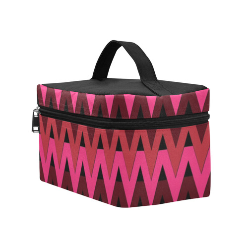 Crimson Chevrons Lunch Bag/Large (Model 1658)