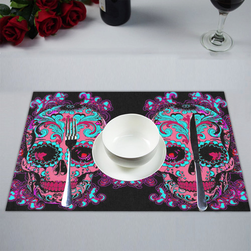 Sugar skull Halloween Placemat 14’’ x 19’’ (Set of 6)