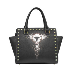 dreamcatcher - pentagram Rivet Shoulder Handbag (Model 1645)