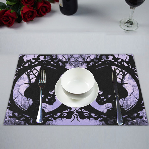 spooksville-forest - Halloween Placemat 14’’ x 19’’ (Six Pieces)