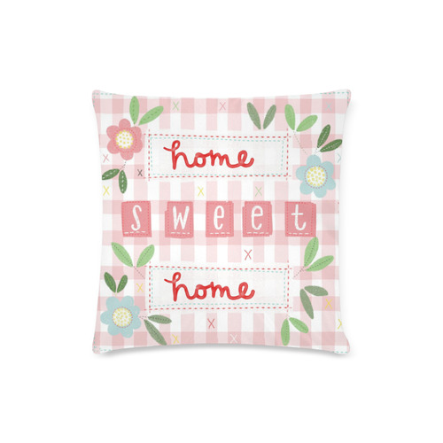 home sweet home cushion Custom Zippered Pillow Case 16"x16"(Twin Sides)