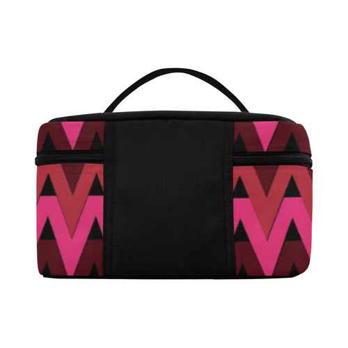 Crimson Chevrons Lunch Bag/Large (Model 1658)