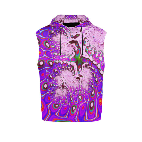 fractal fantasy 717A by JamColors All Over Print Sleeveless Hoodie for Men (Model H15)