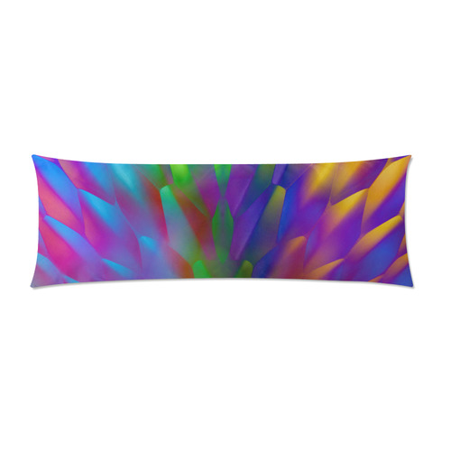 steel petals Custom Zippered Pillow Case 21"x60"(Two Sides)