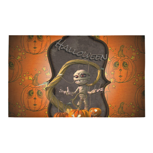 Halloween, funny mummy Azalea Doormat 30" x 18" (Sponge Material)