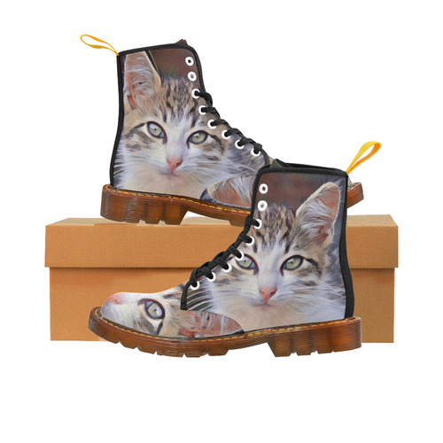 Impressive Animal -Lovely Baby  Cat 2 by JamColors Martin Boots For Women Model 1203H