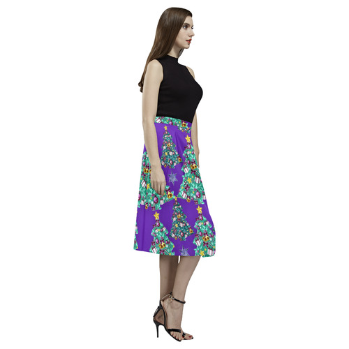 A purple kind of Christmas Aoede Crepe Skirt (Model D16)