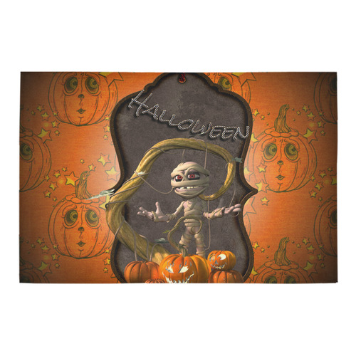 Halloween, funny mummy Azalea Doormat 24" x 16" (Sponge Material)