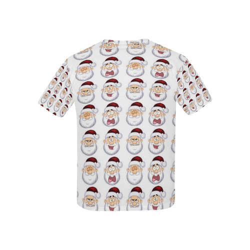 santa faces.  kids tshirts Kids' All Over Print T-shirt (USA Size) (Model T40)