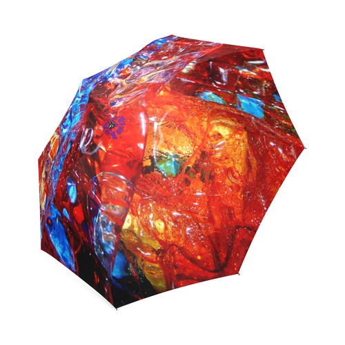 Liquid Abstract #0180 Foldable Umbrella (Model U01)