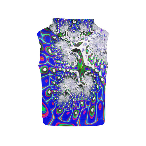 fractal fantasy 717C by JamColors All Over Print Sleeveless Hoodie for Men (Model H15)