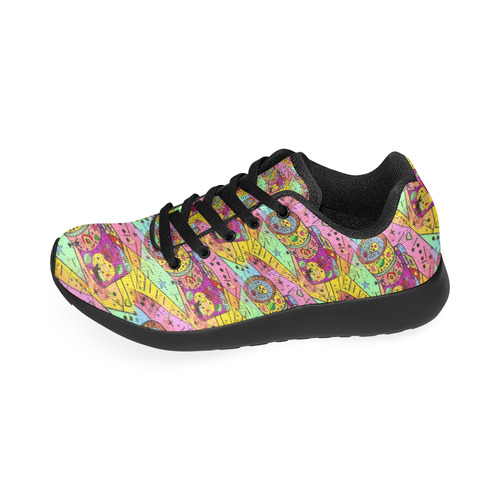 Smile Popart by Nico Bielow Men's Running Shoes/Large Size (Model 020)