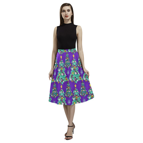 A purple kind of Christmas Aoede Crepe Skirt (Model D16)