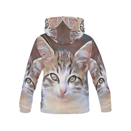 Impressive Animal -Lovely Baby  Cat 2 by JamColors All Over Print Hoodie for Women (USA Size) (Model H13)