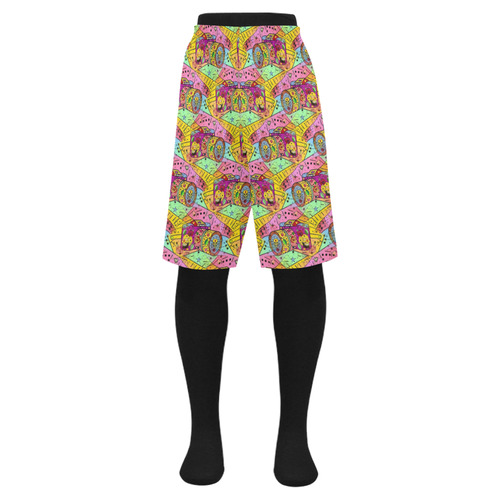 Smile Popart by Nico Bielow Men's Swim Trunk (Model L21)