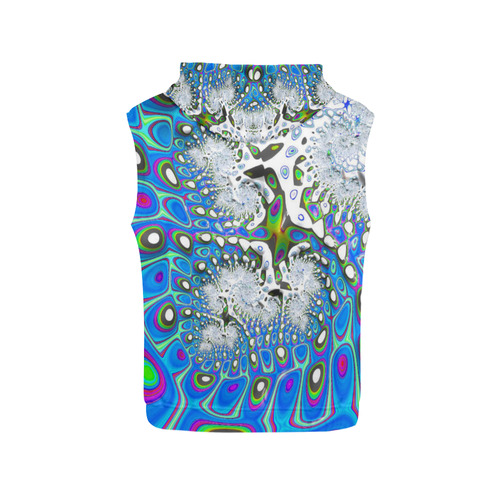 fractal fantasy 717B by JamColors All Over Print Sleeveless Hoodie for Men (Model H15)