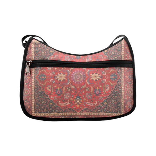 Red Persian Rug Vintage Antique Carpet Crossbody Bags (Model 1616)