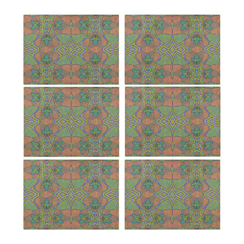 FourFlowers4 Placemat 14’’ x 19’’ (Set of 6)